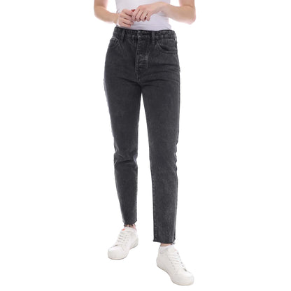 Black - Front - Armani Exchange Womens-Ladies J51 Carrot Fit Jeans