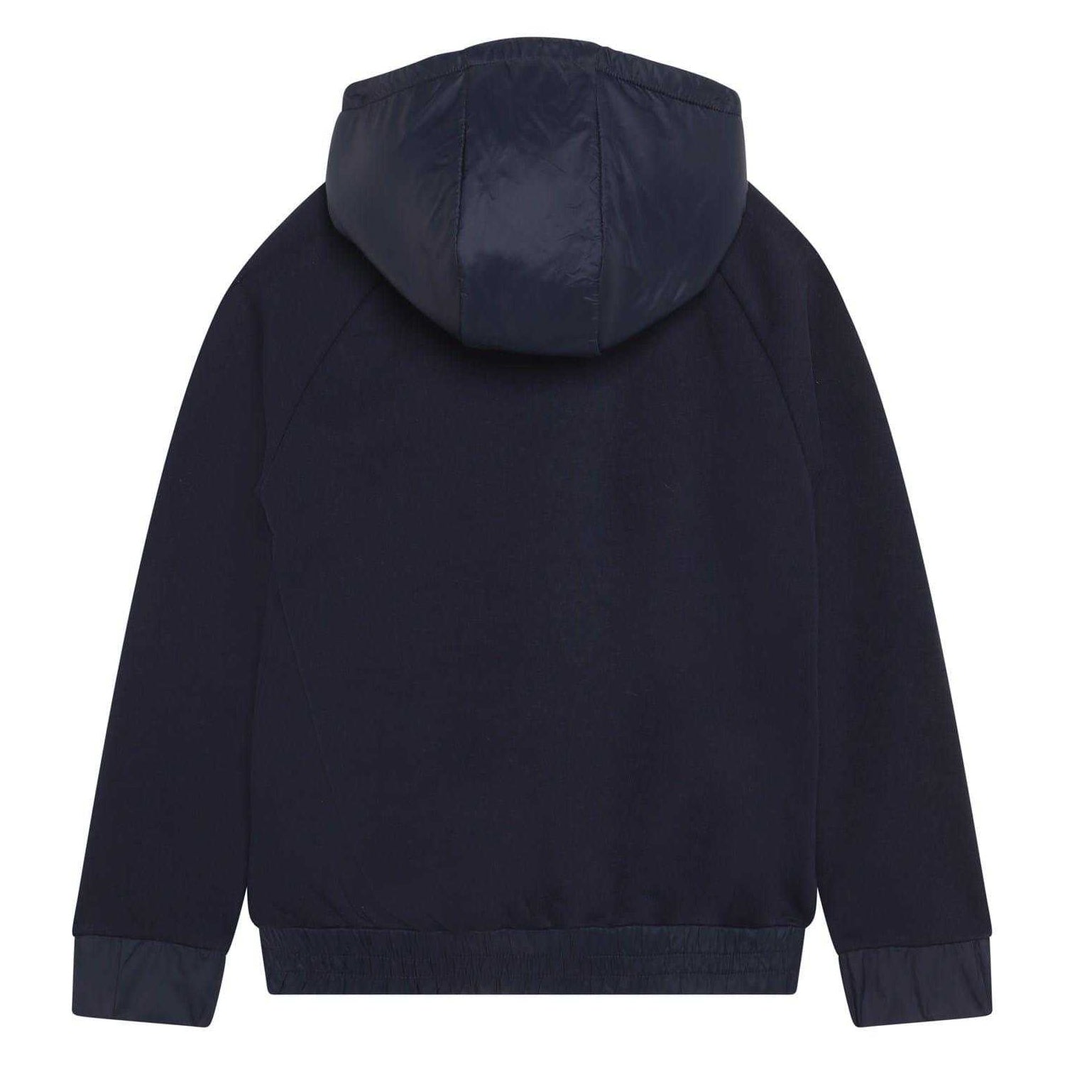 Navy - Back - Boss Childrens-Kids Regular Hoodie