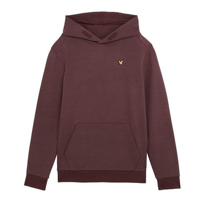 Burgundy - Front - Lyle & Scott Childrens-Kids Drawstring Hoodie