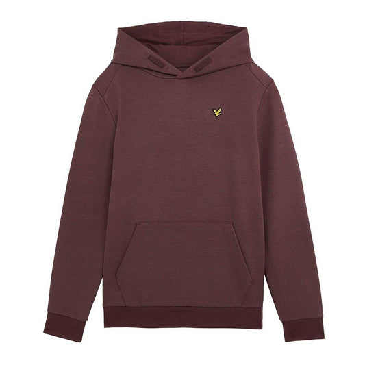 Burgundy - Front - Lyle & Scott Childrens-Kids Drawstring Hoodie