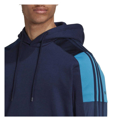 Blue - Side - Adidas Mens Regular Raglan Hoodie