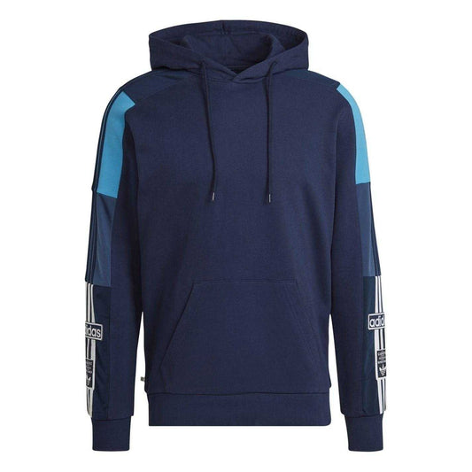 Blue - Front - Adidas Mens Regular Raglan Hoodie