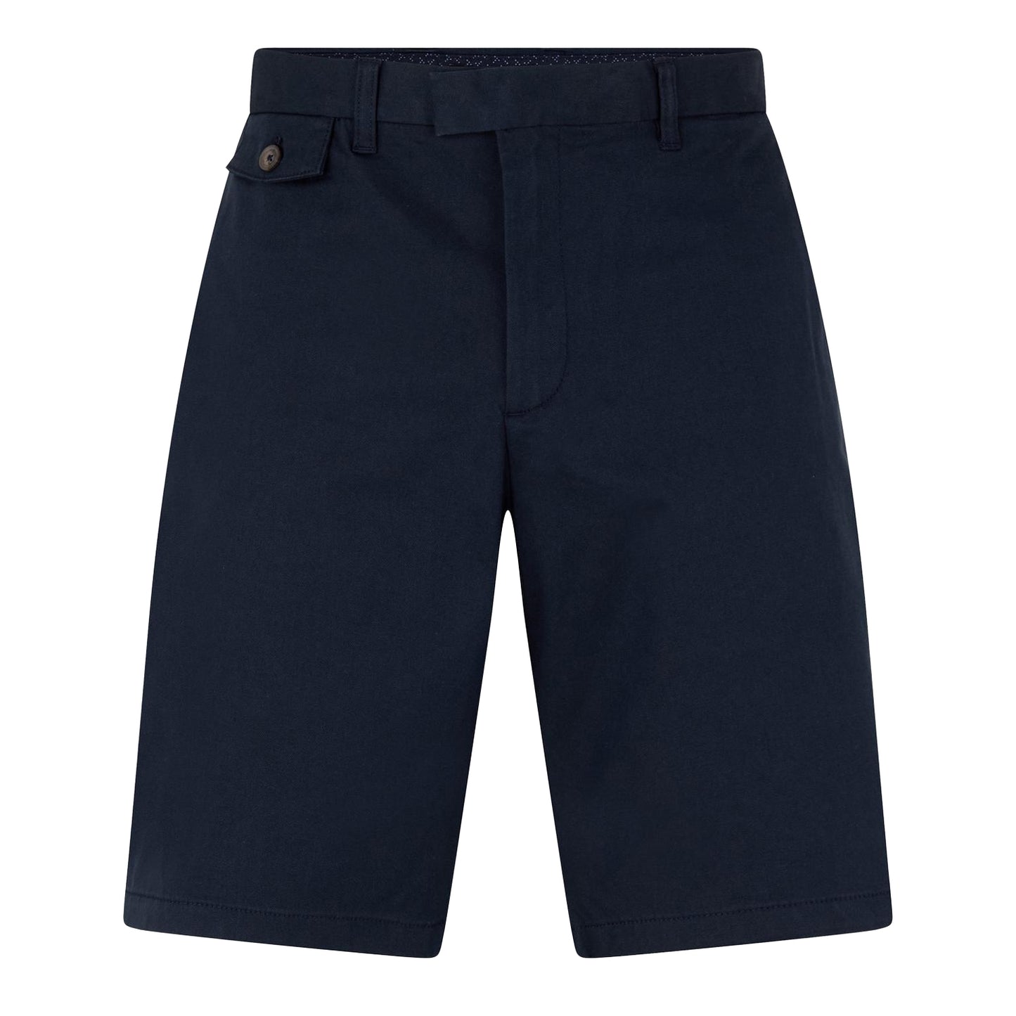 Navy - Front - Ted Baker Mens Alscot Cotton Blend Chino Shorts