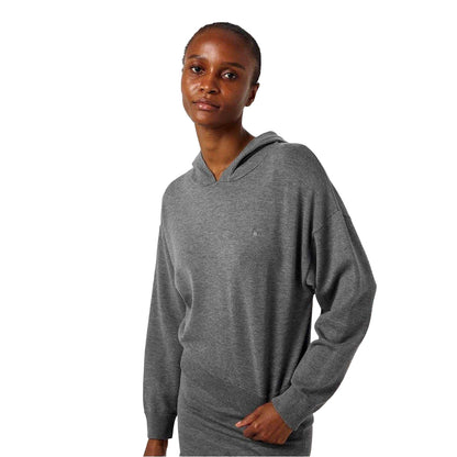 Charcoal Marl Marl - Side - Jack Wills Womens-Ladies Knitted Casual Hoodie