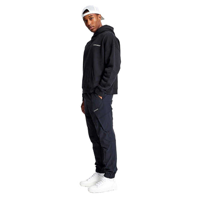 Black - Lifestyle - Madison Barclay Mens Relaxed Fit Hoodie