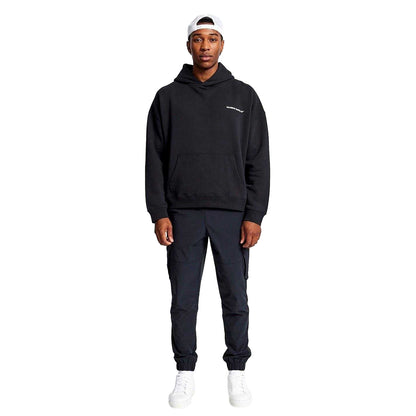Black - Pack Shot - Madison Barclay Mens Relaxed Fit Hoodie