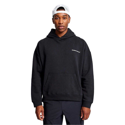 Black - Front - Madison Barclay Mens Relaxed Fit Hoodie