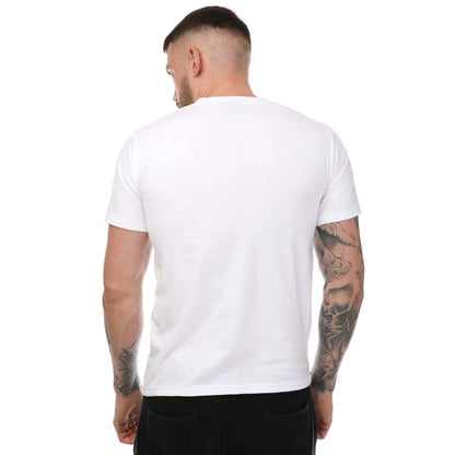 White - Back - One True Saxon Mens Baller Logo Cotton T-Shirt