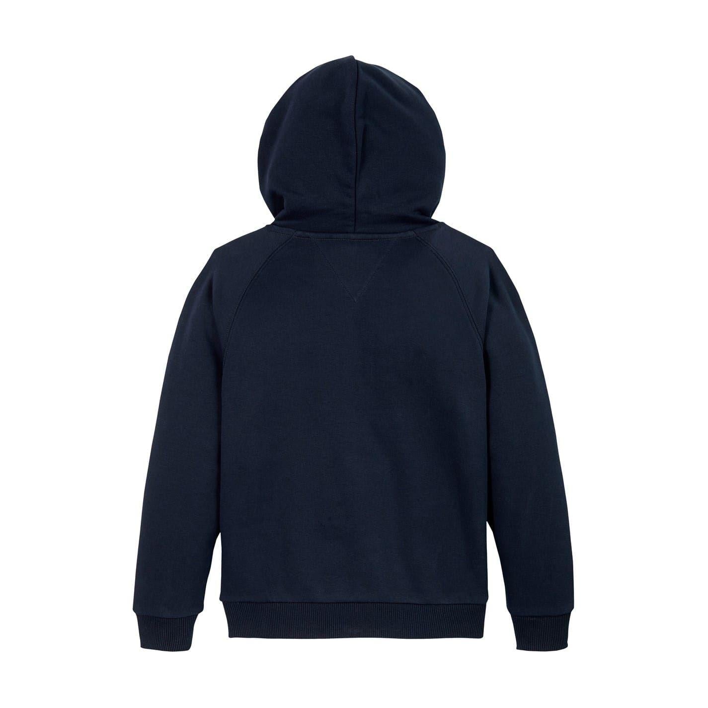 Navy - Back - Tommy Hilfiger Childrens-Kids Varsity Regular Hoodie