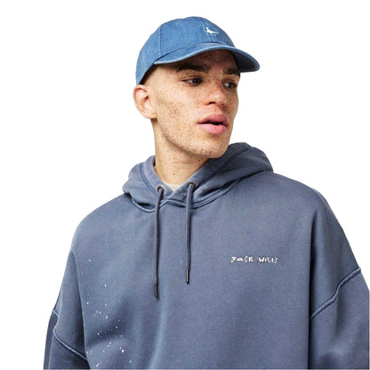Night Sky - Side - Jack Wills Mens Relaxed Fit Drawstring Hoodie