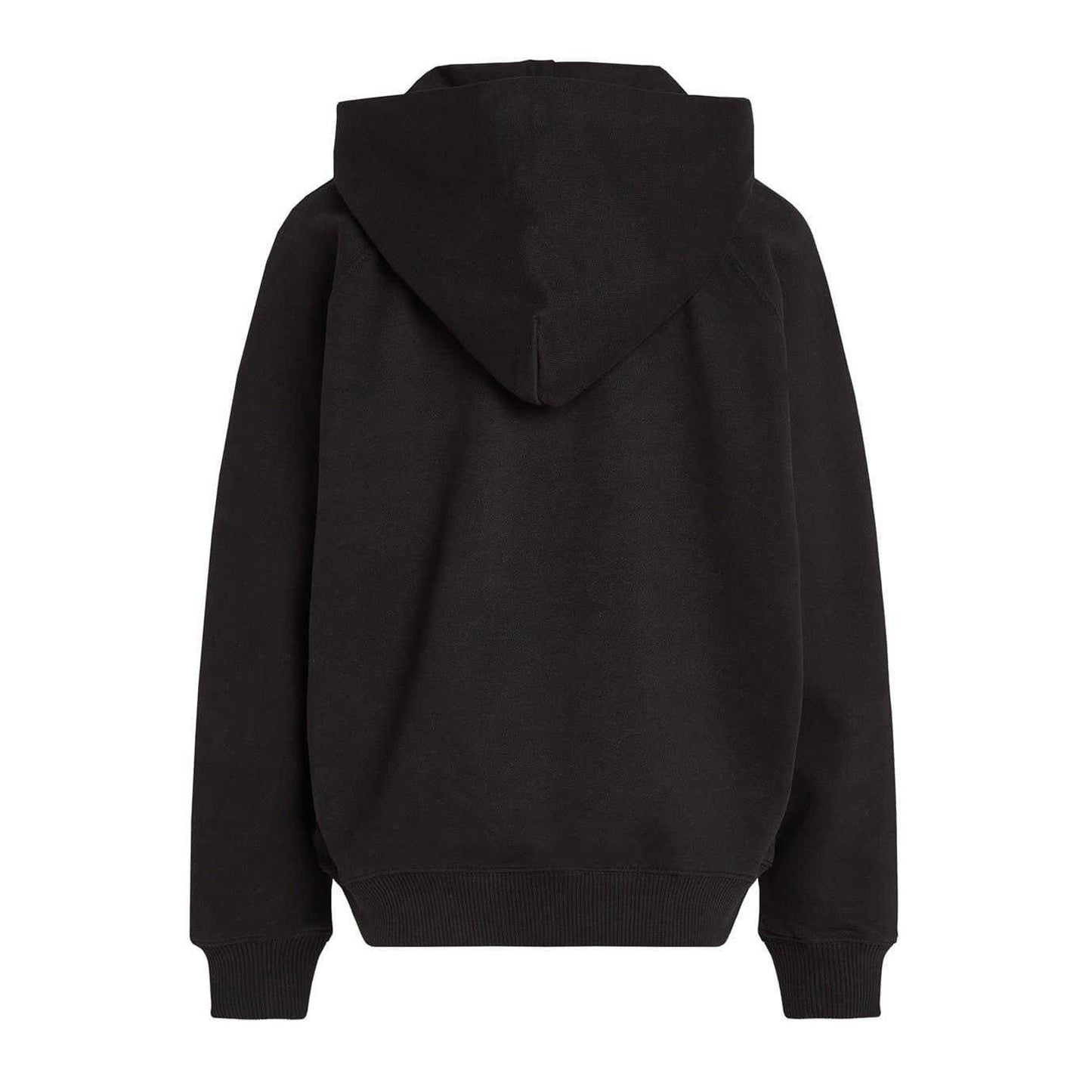 Black - Back - Calvin Klein Childrens-Kids Hooded Regular Hoodie