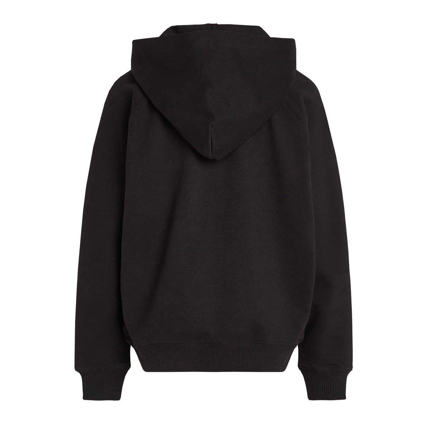 Black - Back - Calvin Klein Childrens-Kids Hooded Regular Hoodie
