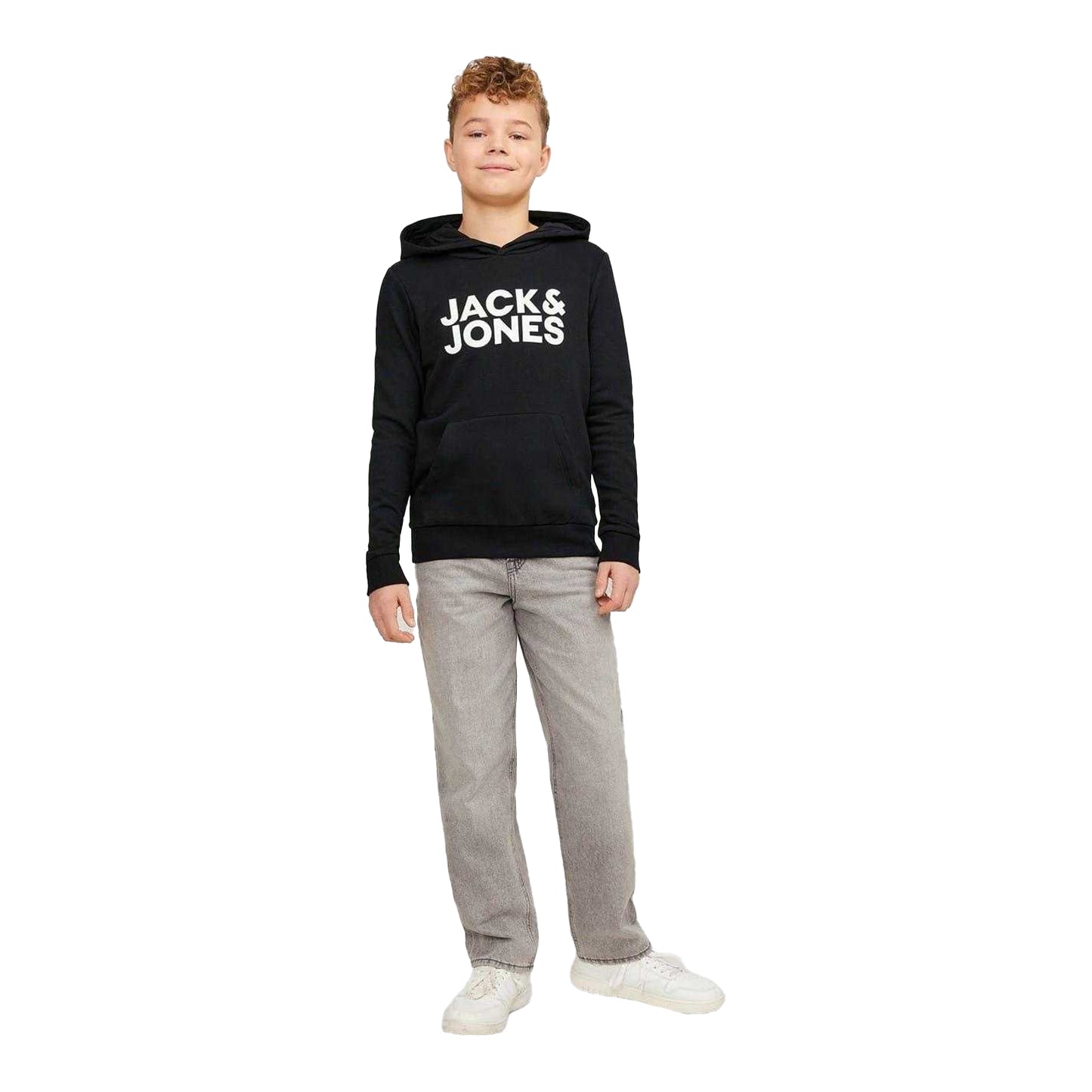 Black - Lifestyle - Jack And Jones Boys Bradley Drawstring Hoodie