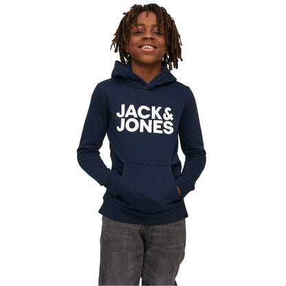 Navy Blazer - Back - Jack And Jones Boys Bradley Drawstring Hoodie