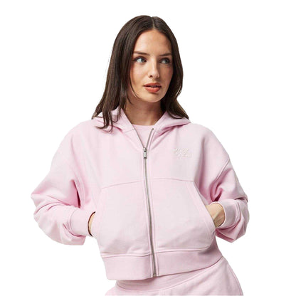 Pink - Lifestyle - Jack Wills Womens-Ladies Relaxed Fit Casual Full Zip Hoodie