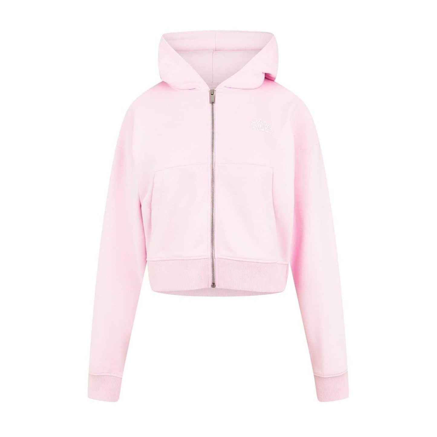 Pink - Front - Jack Wills Womens-Ladies Relaxed Fit Casual Full Zip Hoodie