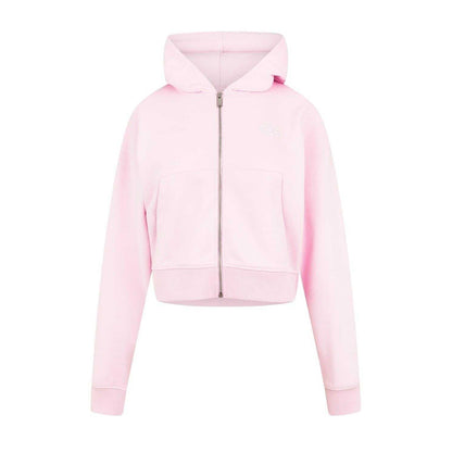Pink - Front - Jack Wills Womens-Ladies Relaxed Fit Casual Full Zip Hoodie