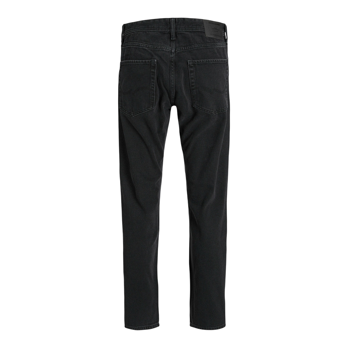 Black Denim - Back - Jack And Jones Mens Chris Denim Wide Jeans