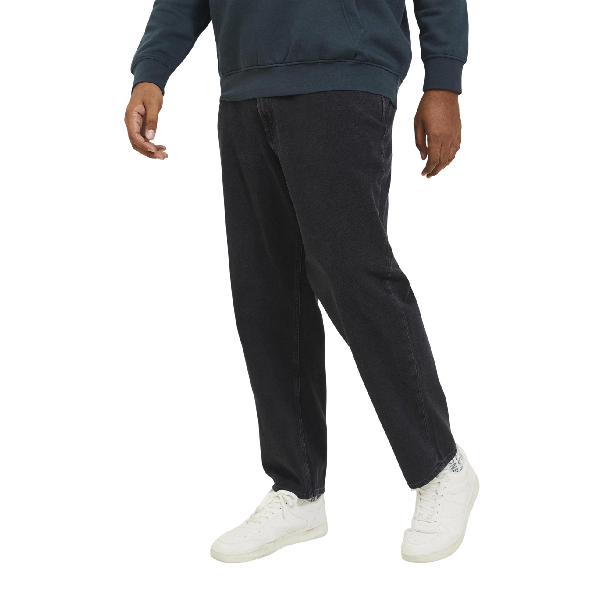Black Denim - Side - Jack And Jones Mens Chris Denim Wide Jeans