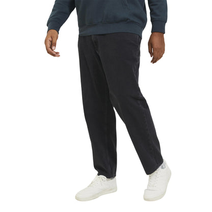 Black Denim - Side - Jack And Jones Mens Chris Denim Wide Jeans