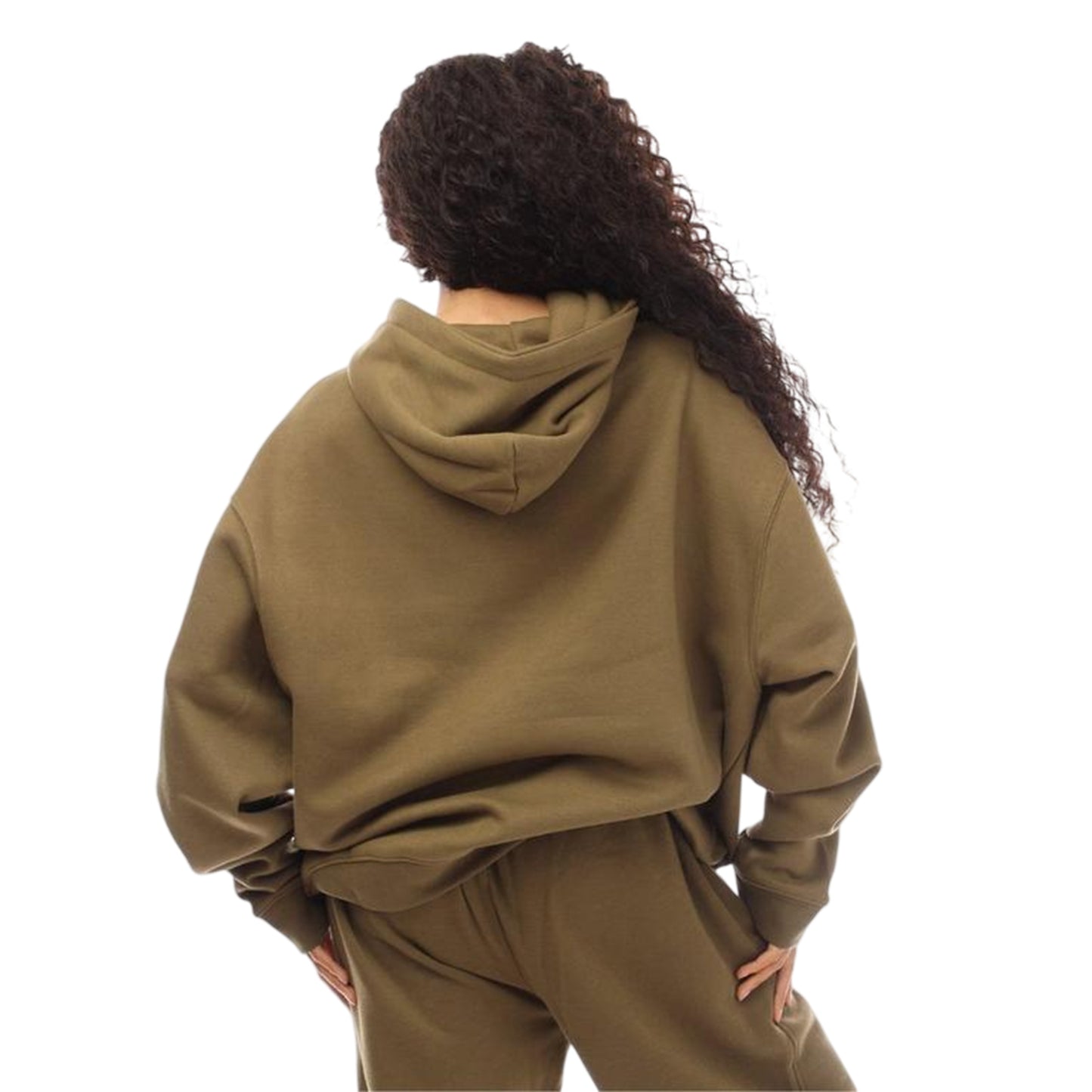 Olive - Back - Just Hype Mens Relaxed Fit Hoodie
