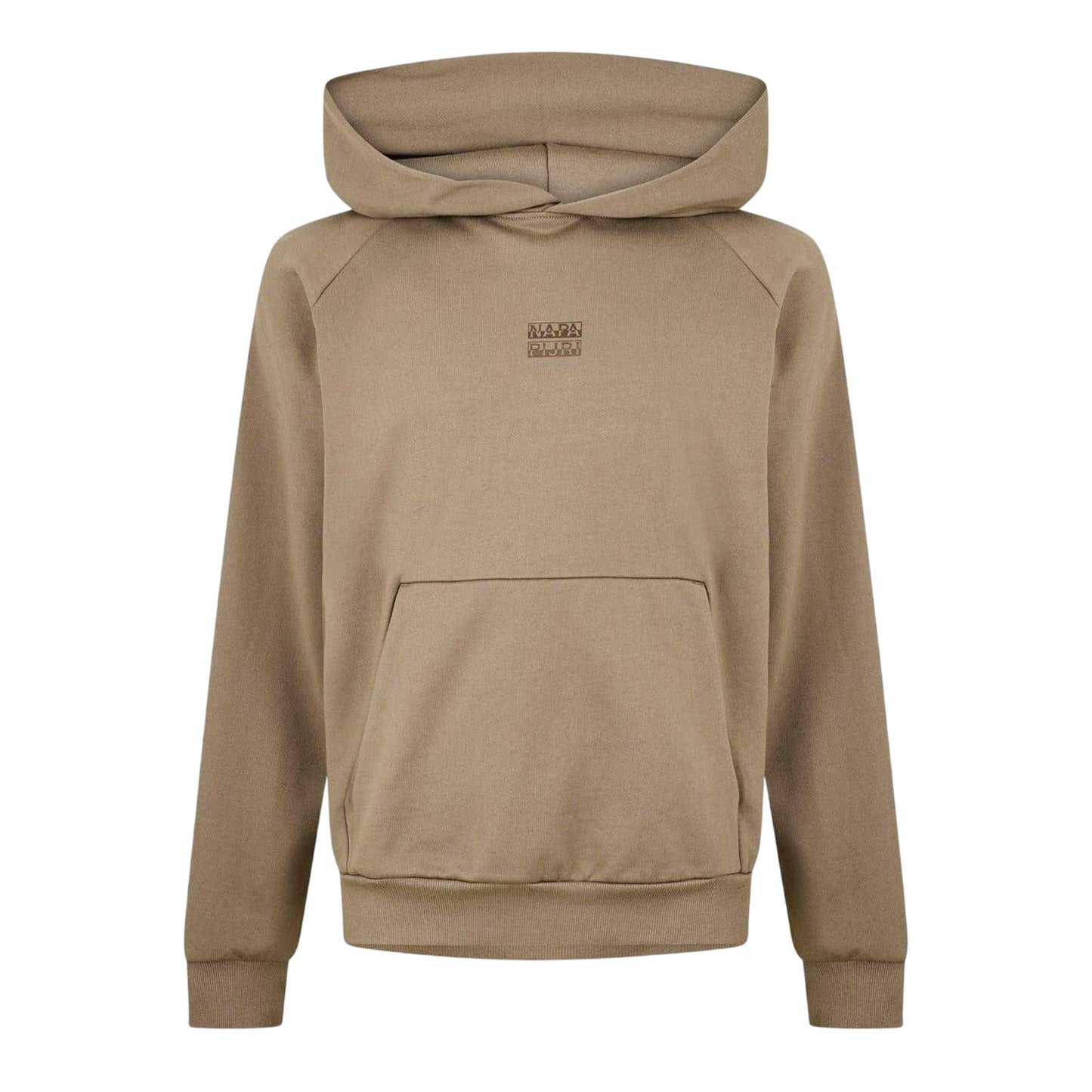 Rock - Front - Napapijri Mens Cotton Blend Raglan Hoodie