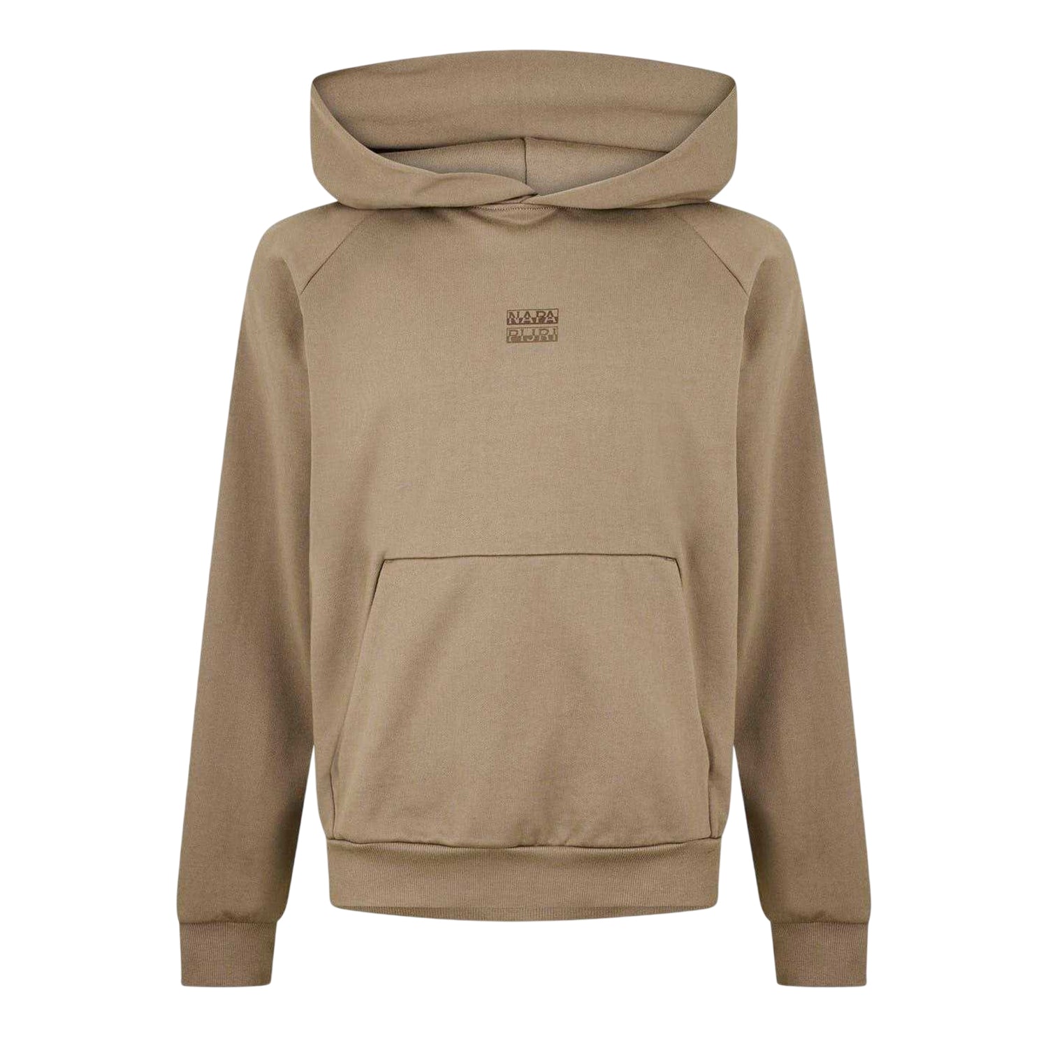 Rock - Front - Napapijri Mens Cotton Blend Raglan Hoodie