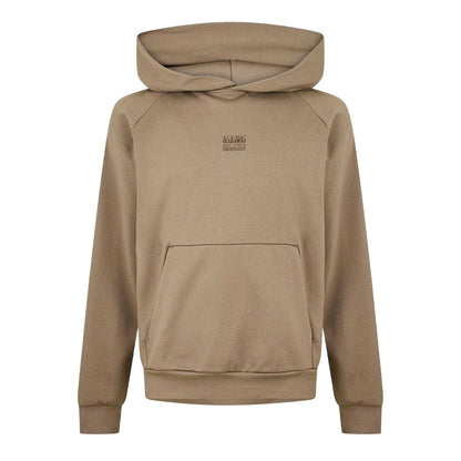 Rock - Front - Napapijri Mens Cotton Blend Raglan Hoodie