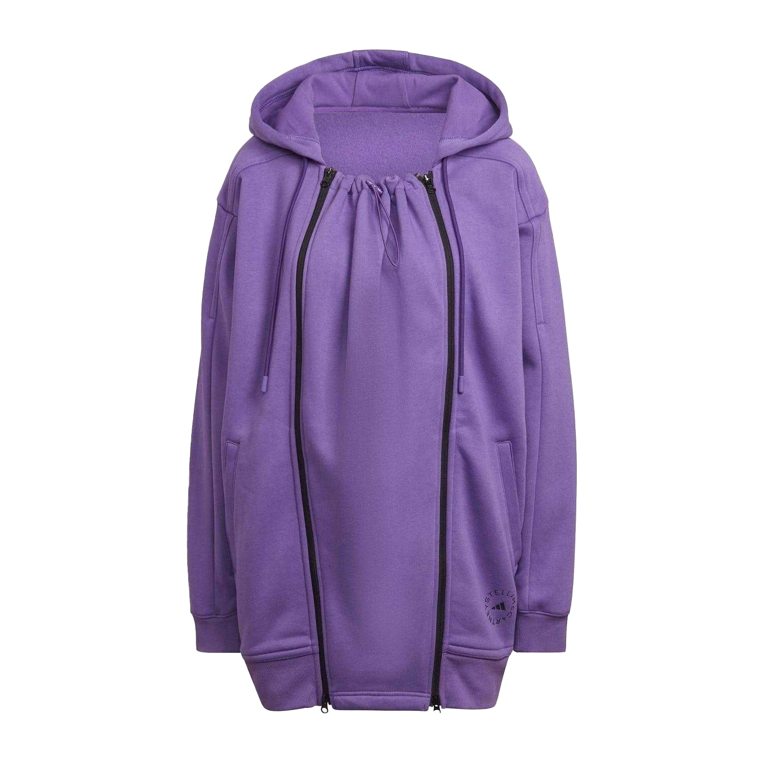 Purple - Front - Adidas Womens-Ladies Oversized Hoodie