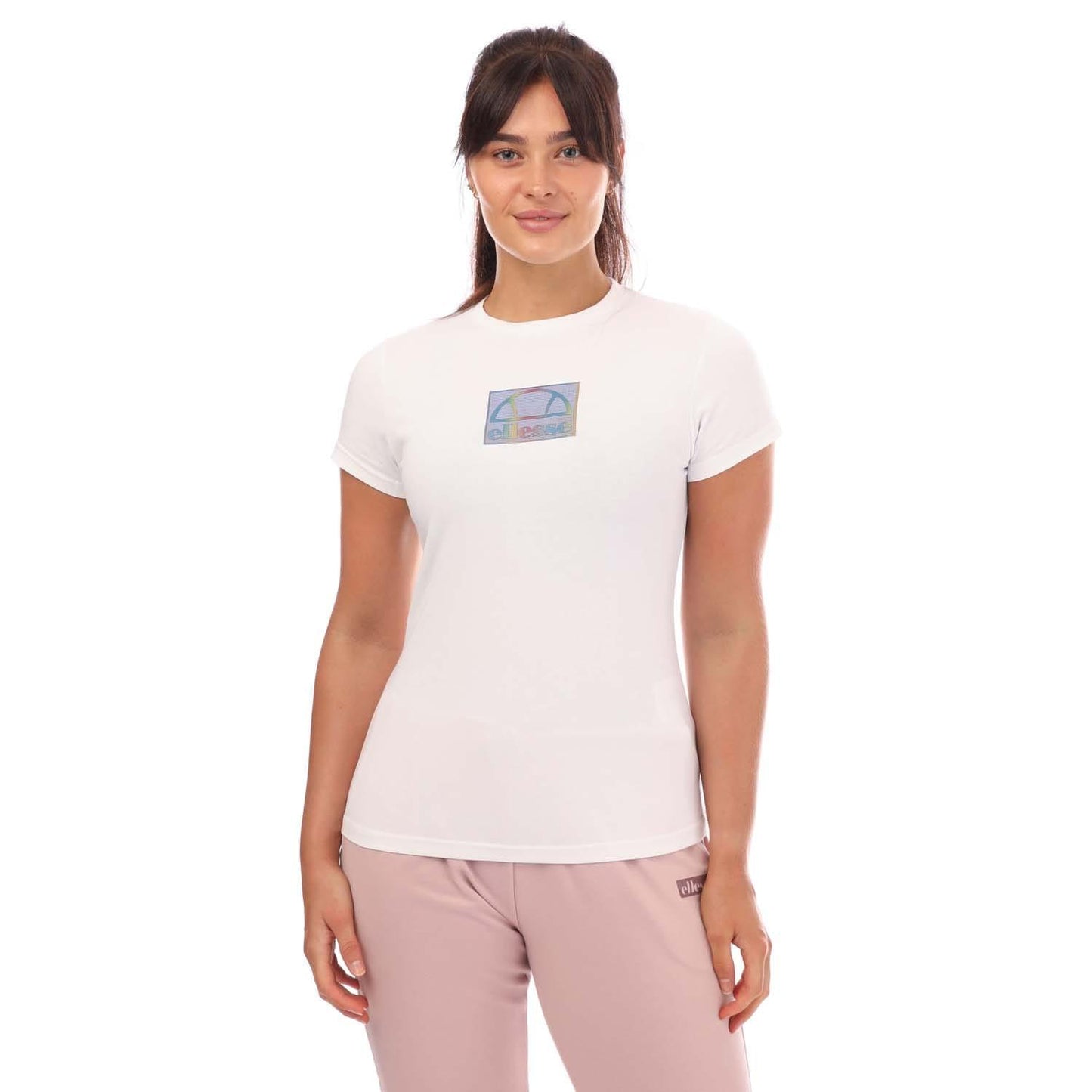 White - Front - Ellesse Womens-Ladies Karen T-Shirt