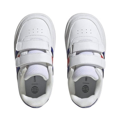 White-Blue-Red - Lifestyle - Adidas Childrens-Kids Breaknet 2.0 Round Toe Trainers