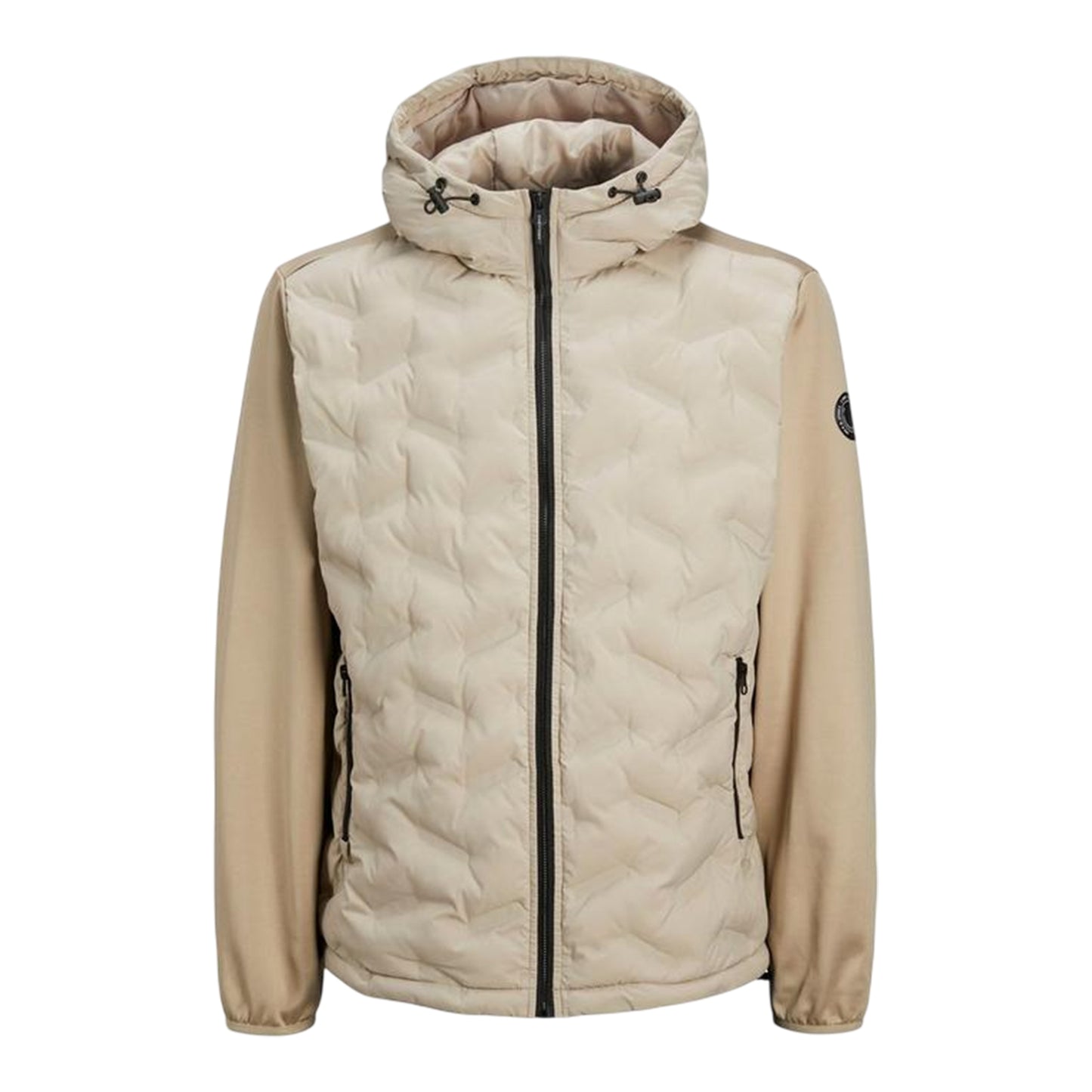 Crockery - Front - Jack And Jones Mens Hooded Hybrid Jacket