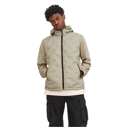 Crockery - Side - Jack And Jones Mens Hooded Hybrid Jacket