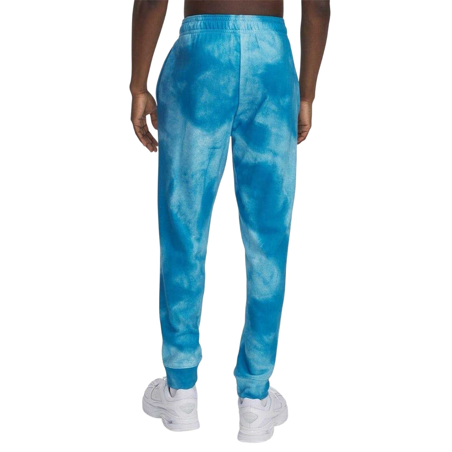 Blue - Back - Under Armour Mens Rival Terry Towel Tie Dye Joggers