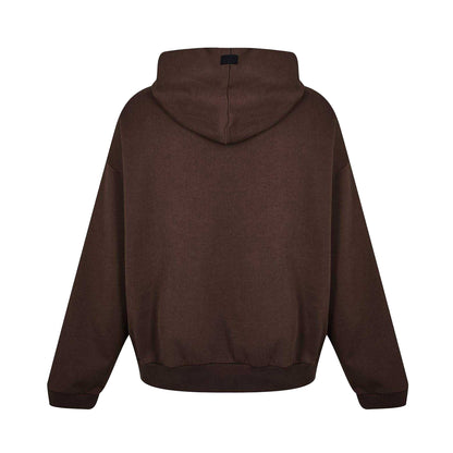 Brown - Back - Firetrap Unisex Adult Relaxed Fit Hoodie