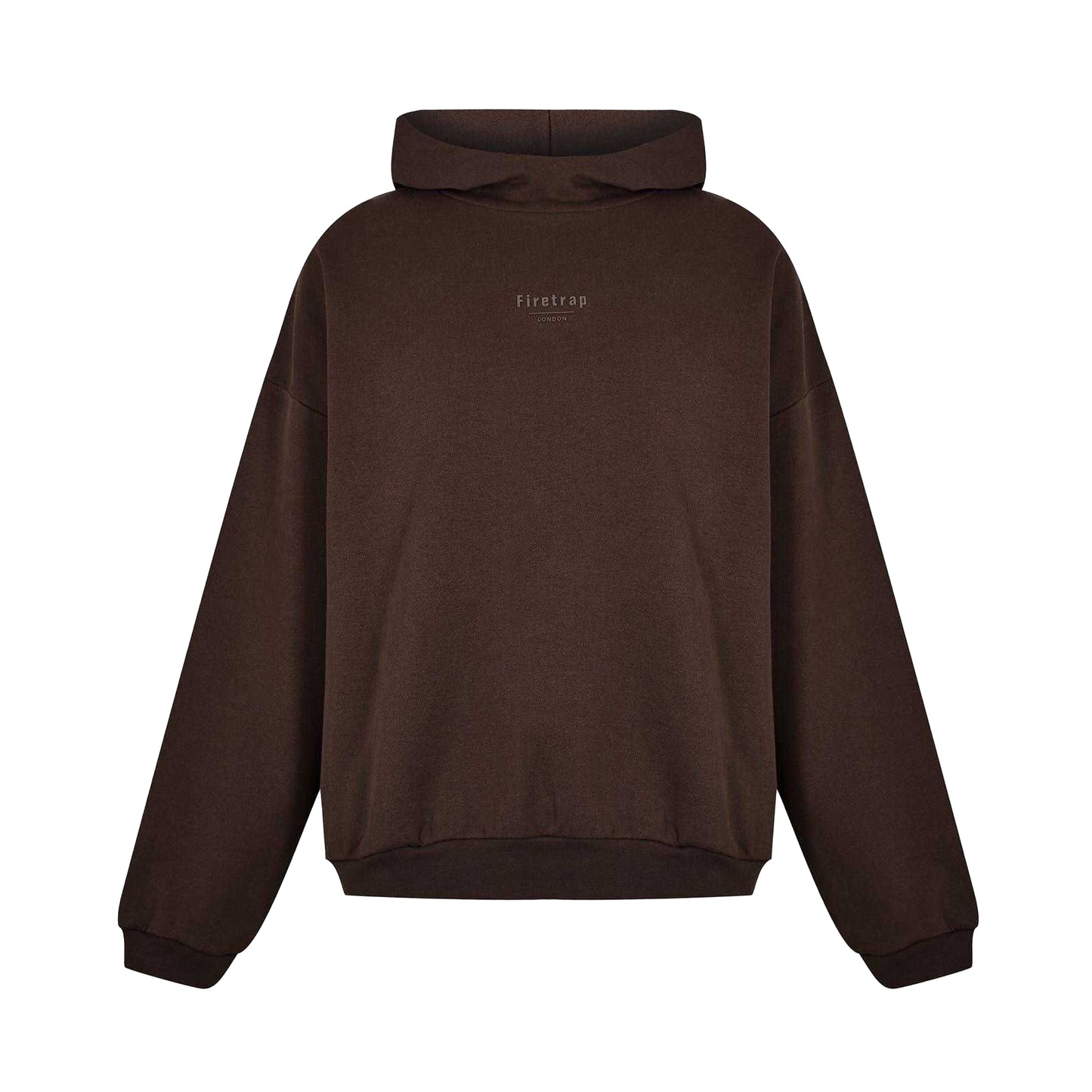 Brown - Front - Firetrap Unisex Adult Relaxed Fit Hoodie
