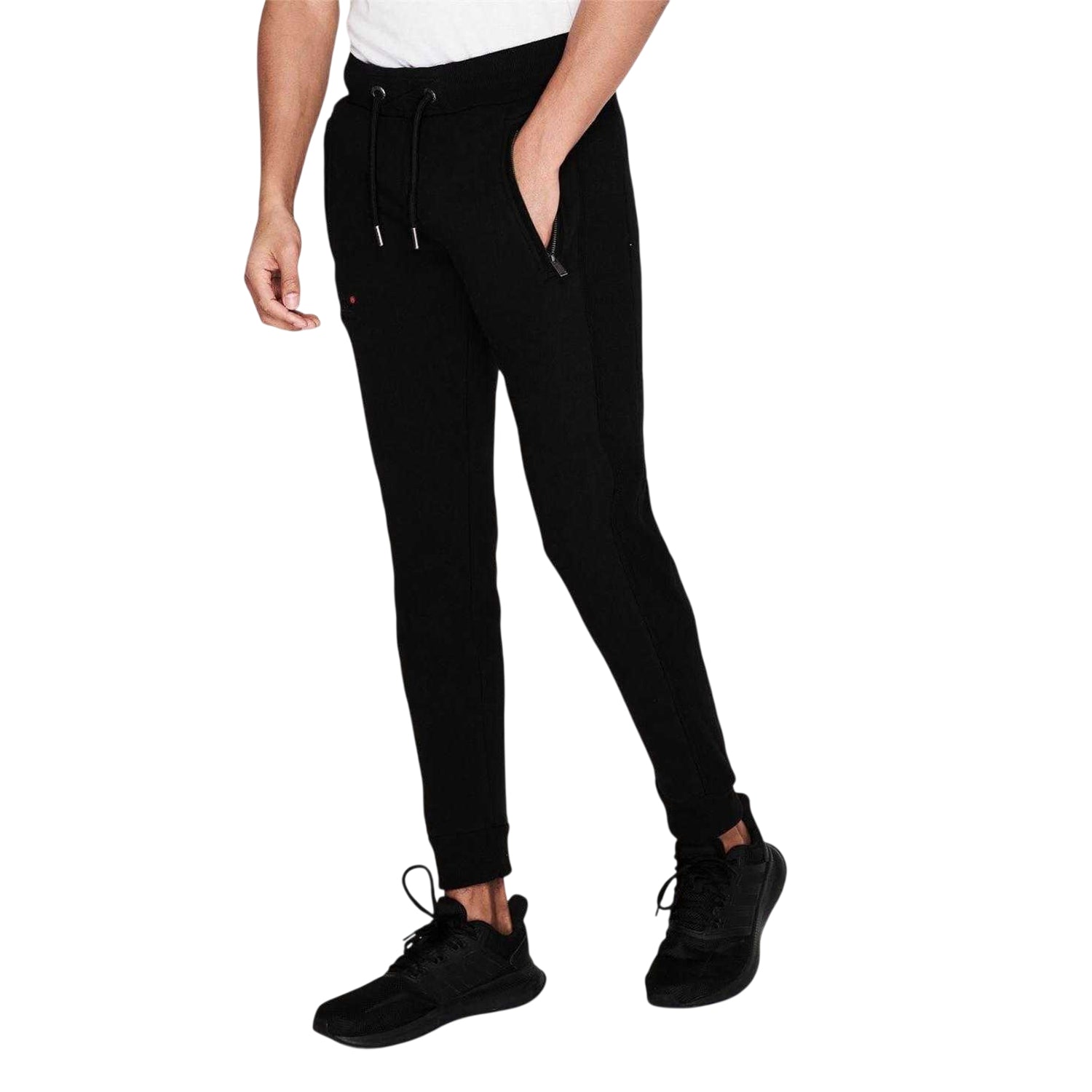Black - Side - Superdry Mens Jogging Bottoms