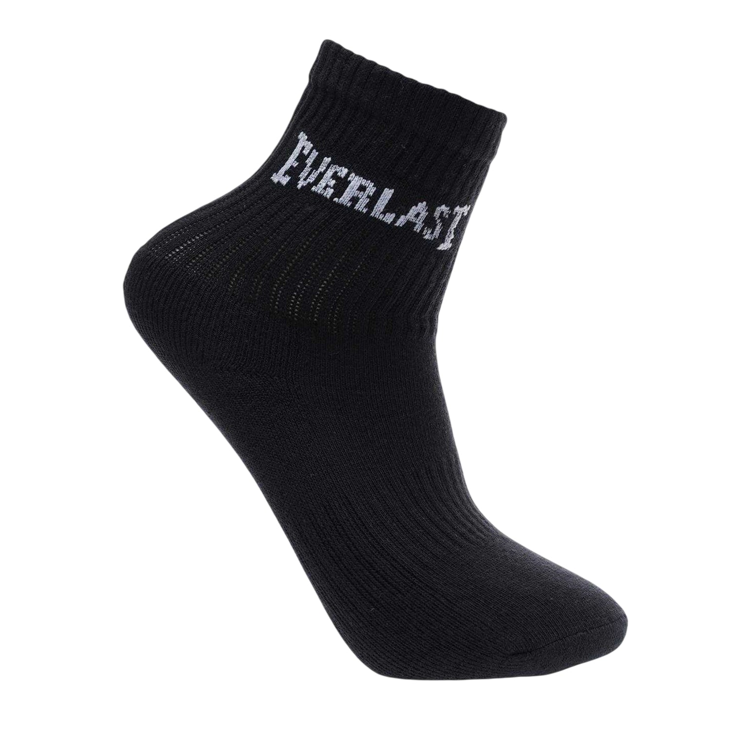 Black - Back - Everlast Childrens-Kids Logo Crew Socks (Pack of 3)