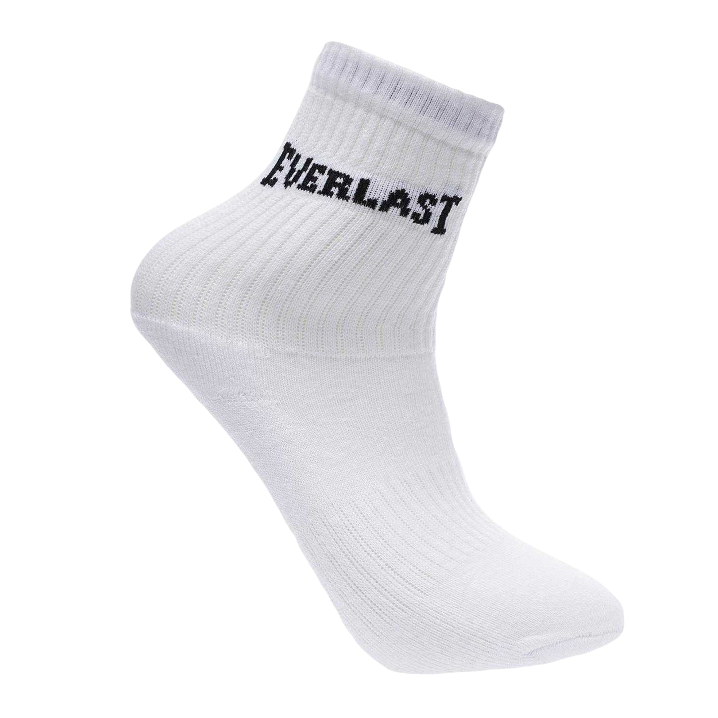 White - Back - Everlast Childrens-Kids Logo Crew Socks (Pack of 3)