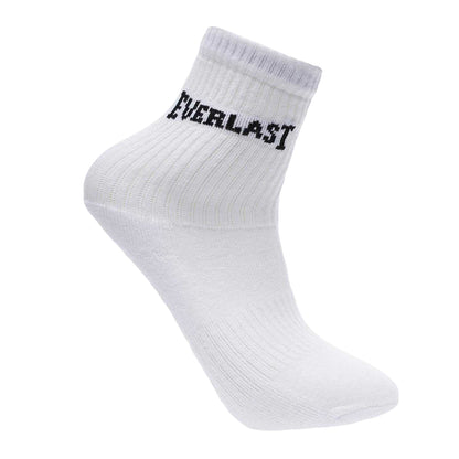 White - Back - Everlast Childrens-Kids Logo Crew Socks (Pack of 3)