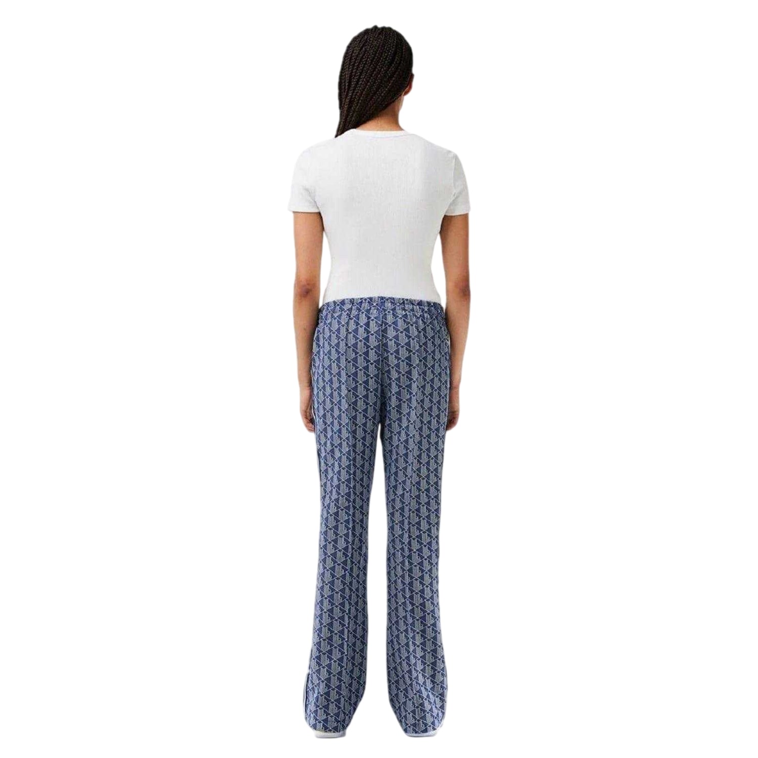 Methyl Blue - Back - Lacoste Womens-Ladies Monogram Jogging Bottoms