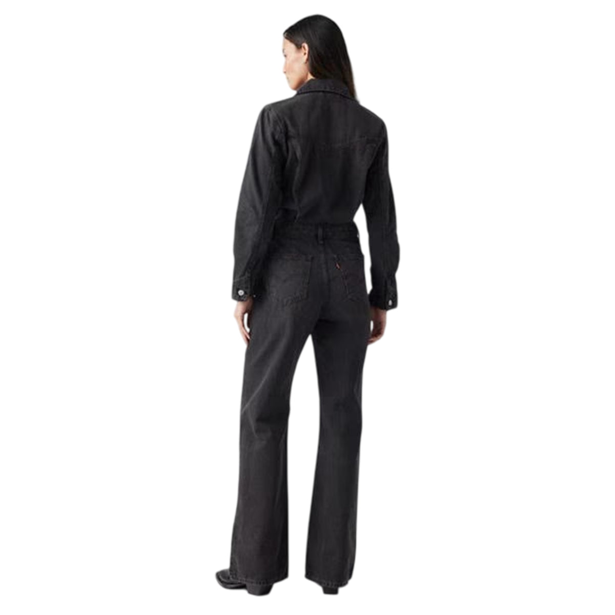 Black - Back - Levis Womens-Ladies Denim Jumpsuit