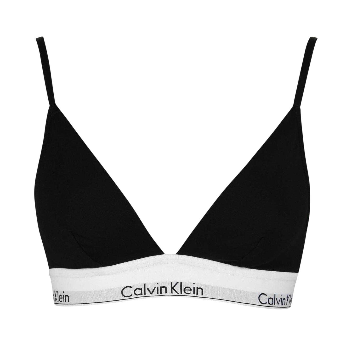Black - Front - Calvin Klein Womens-Ladies Cotton Bra