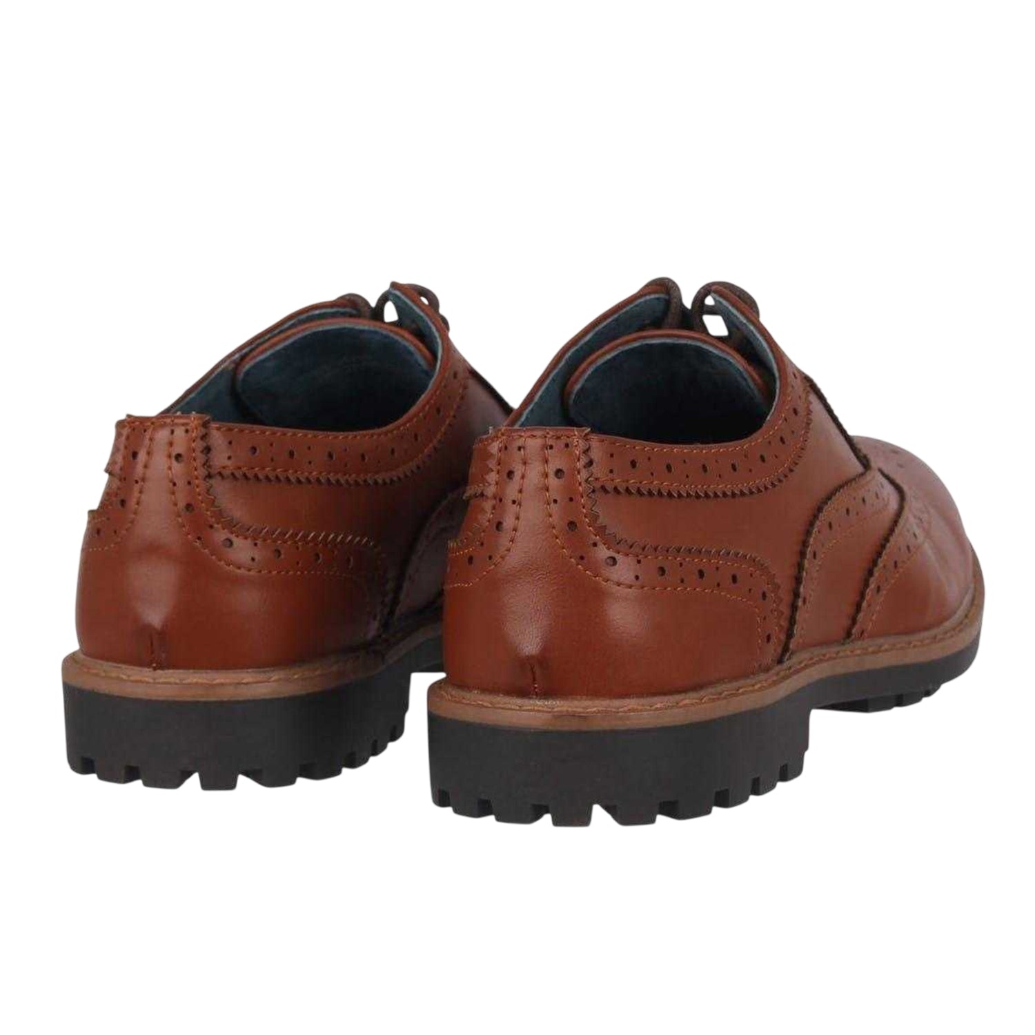 Brown - Back - Giorgio Mens Webster Shoes