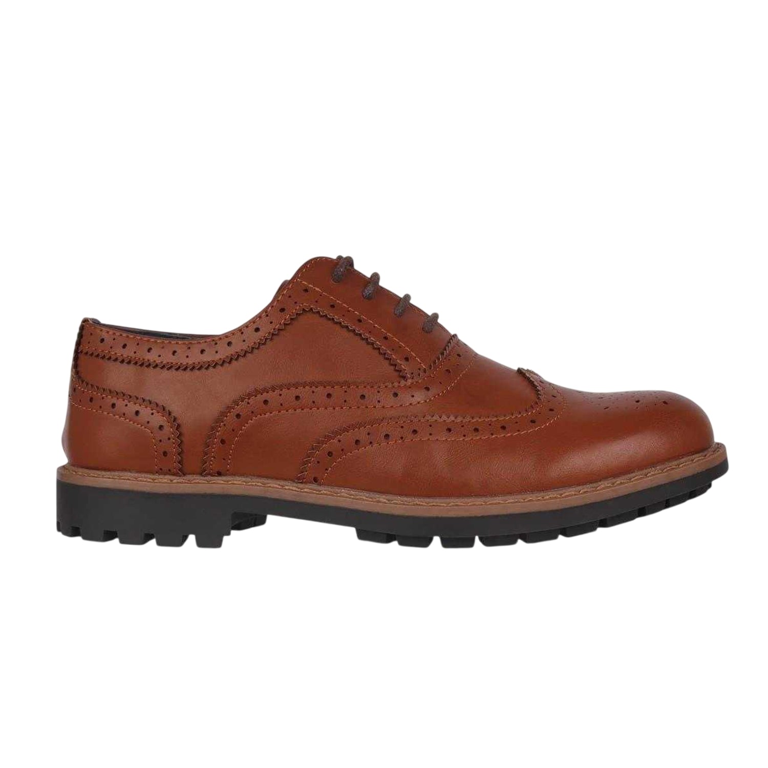 Brown - Front - Giorgio Mens Webster Shoes