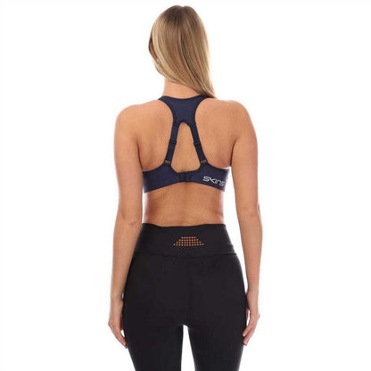 Navy - Back - Skins Womens-Ladies Series-3 Sports Bra