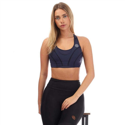 Navy - Lifestyle - Skins Womens-Ladies Series-3 Sports Bra