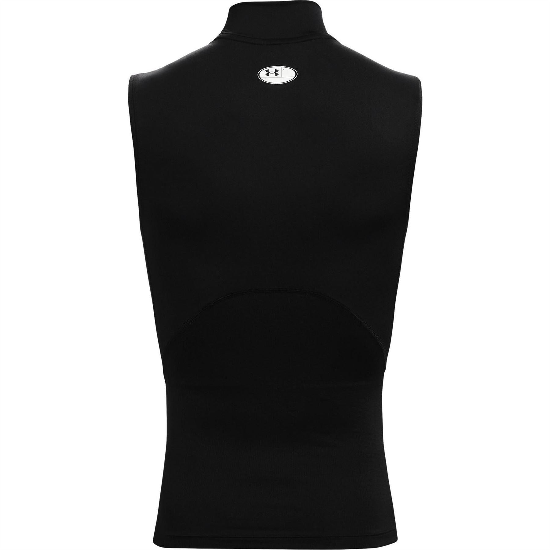 Black-White - Back - Under Armour Mens Sleeveless Vest Top