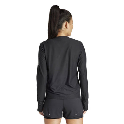 Black - Back - Adidas Womens-Ladies Own The Run Long-Sleeved Top