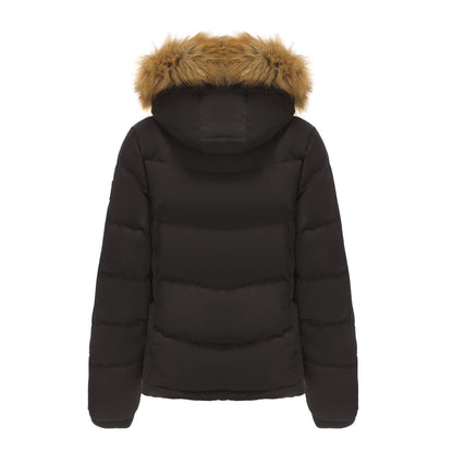 Black - Back - SoulCal Womens-Ladies Bubble Puffer Jacket